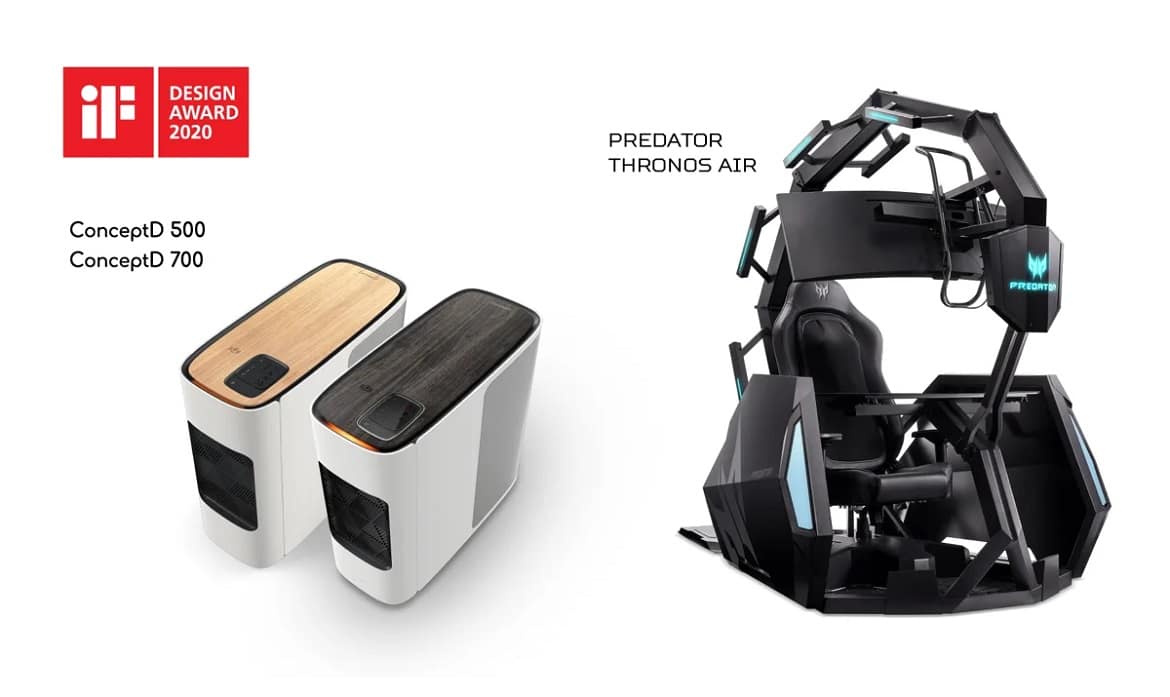 Acer Wins Five iF Design Awards in 2020 for Innovation