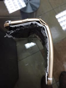 Выпрямление вмятин на iphone