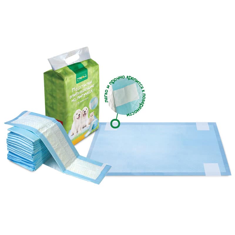 Triol DP12 Подстилки впитывающие на липучках, 600*900мм (уп.12шт.) (30551007)